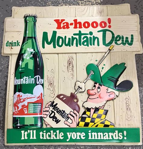 mountain dew vintage sign|yahoo! mountain dew sign.